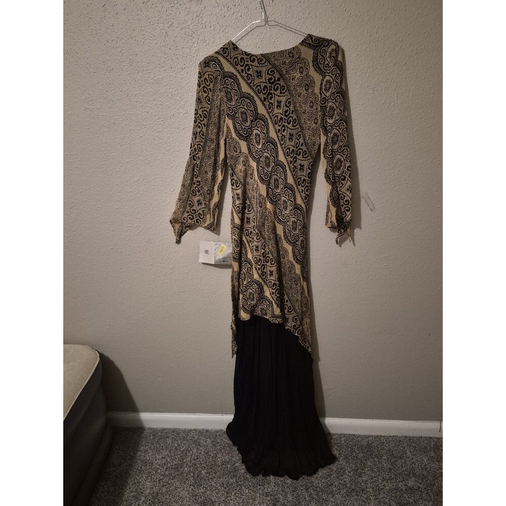 VTG NWT t Rose Fairy Grunge Maxi Dress Rayon Whimsigoth Deadstock Romantic - Picture 4 of 12